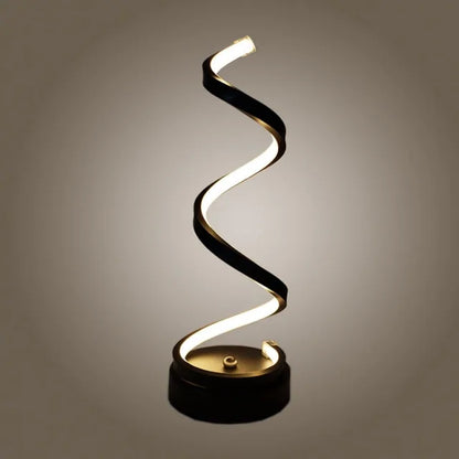 Modern LED Spiral Desk Lamp – Sleek, Minimalist & Adjustable Lighting