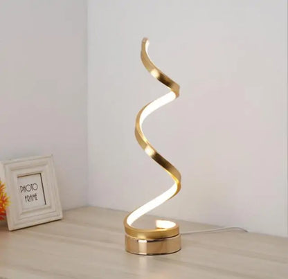 Modern LED Spiral Desk Lamp – Sleek, Minimalist & Adjustable Lighting