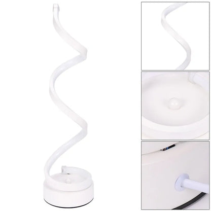 Modern LED Spiral Desk Lamp – Sleek, Minimalist & Adjustable Lighting