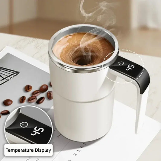 Smart Self-Stirring Coffee Mug – Hassle-Free, Spill-Free & Spoon-Free!